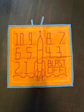 The Land of Nod space countdown rocket pillow sham cover